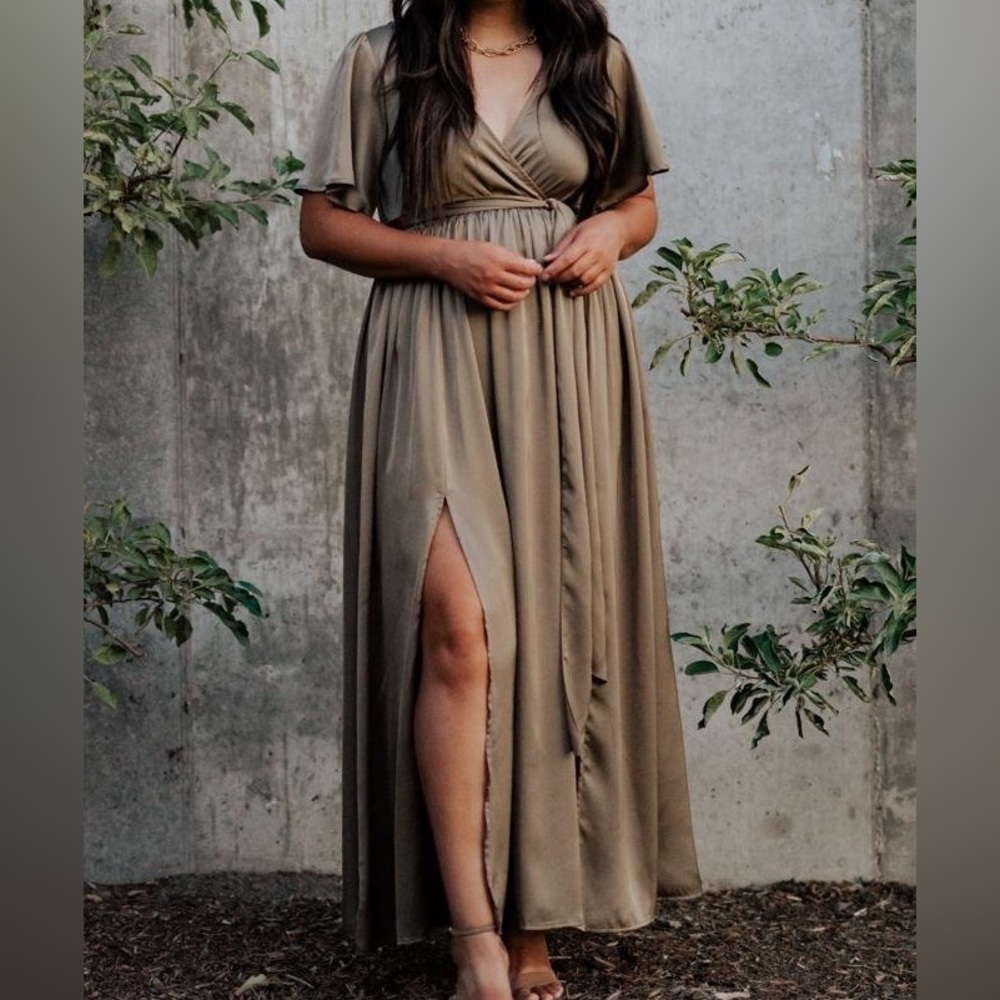 Baltic Born Sicily Satin Maxi Dress